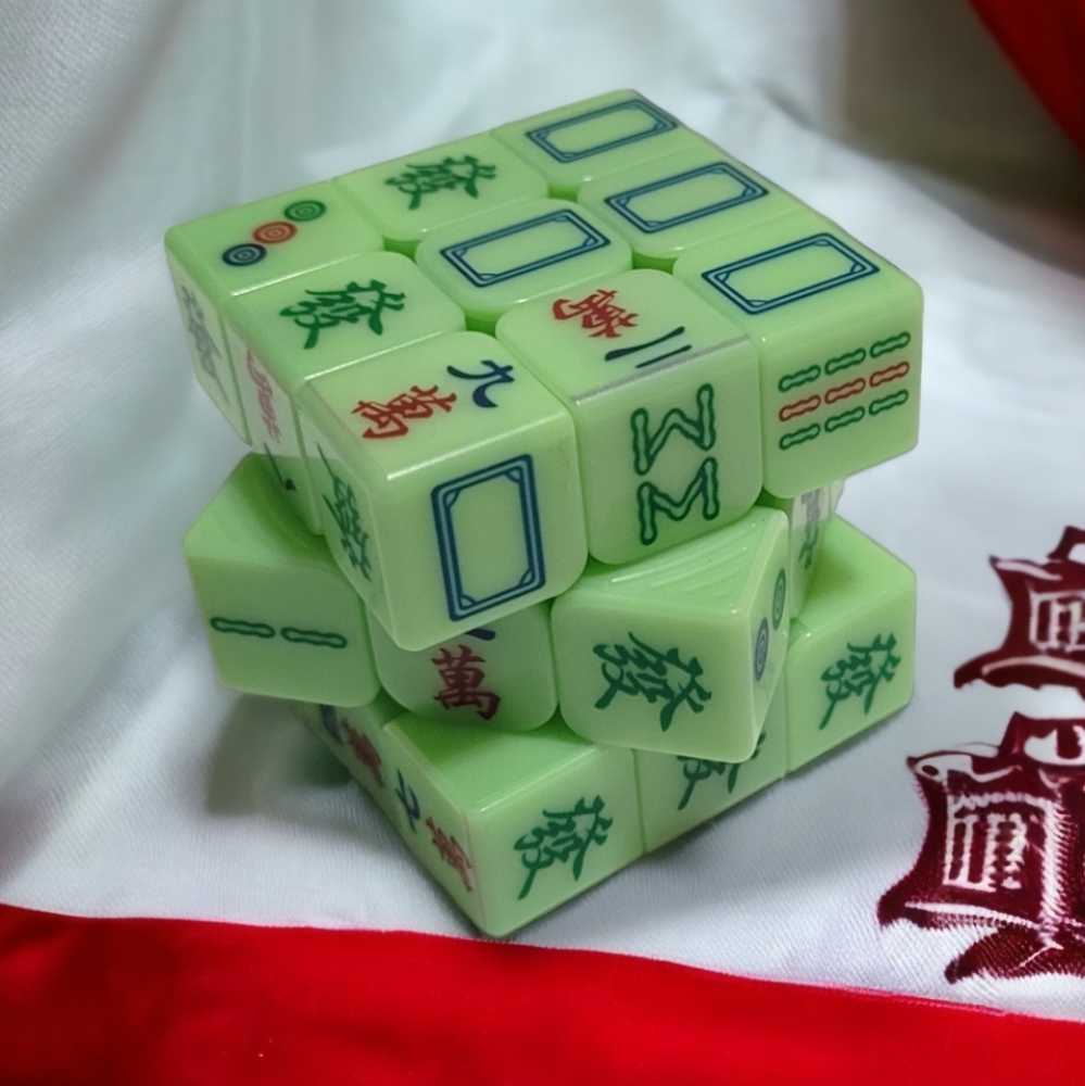 Glow in the Dark Mahjongg Rubiks Cube